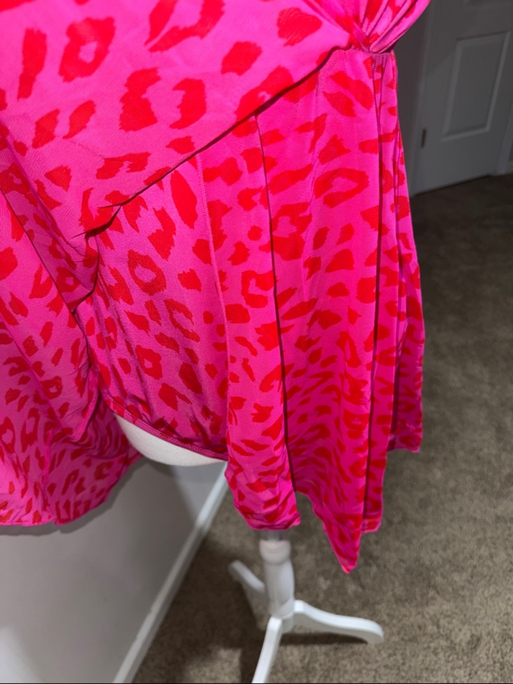 Lane Bryant Hot Pink & Bright Pink Animal Print One-Piece Swimdress - Picture 4 of 13